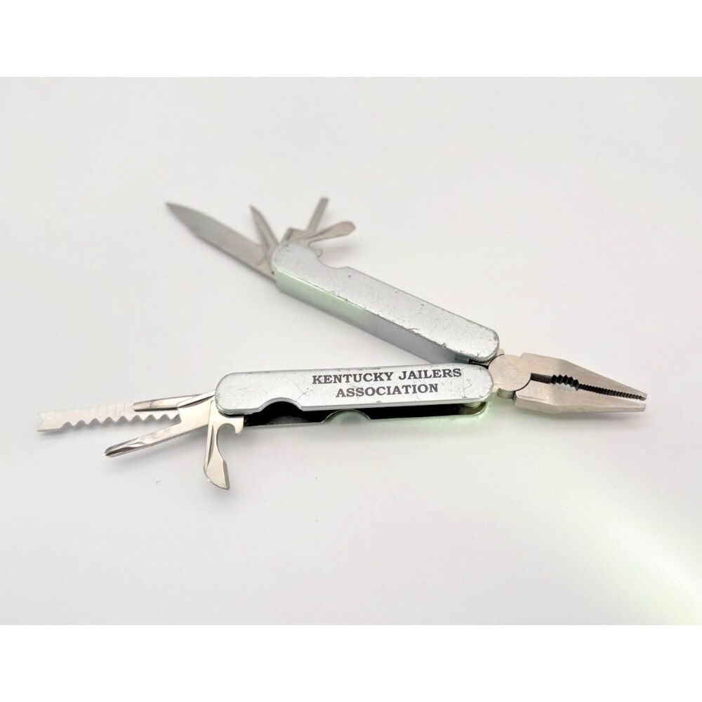 Vintage Multi-Tool Kentucky Jailers Association Pliers Knife Saw Tool